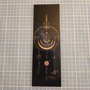 10/$10 Night Sky Bookmark Celestial Geometry Astral Geometric Stars Moon